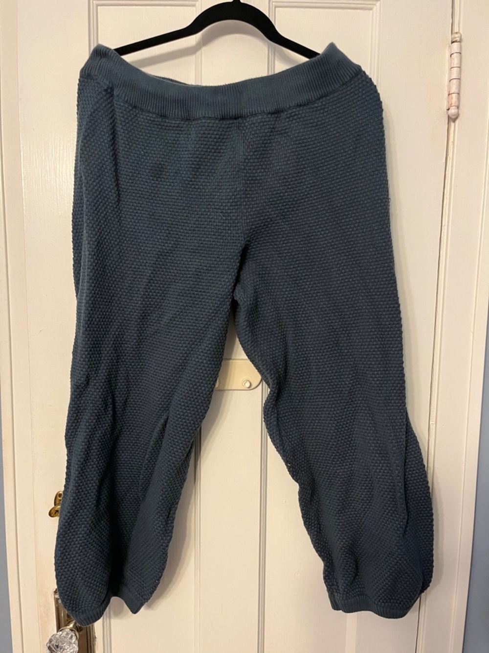 Free People Hailee Chunky Blue Button Cardigan Sweater Set Jogger M - Picture 7 of 8